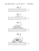 LIGHT-EMITTING DIODE HAVING A WAVELENGTH CONVERSION MATERIAL LAYER, AND     METHOD FOR FABRICATING SAME diagram and image