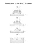 LIGHT-EMITTING DIODE HAVING A WAVELENGTH CONVERSION MATERIAL LAYER, AND     METHOD FOR FABRICATING SAME diagram and image