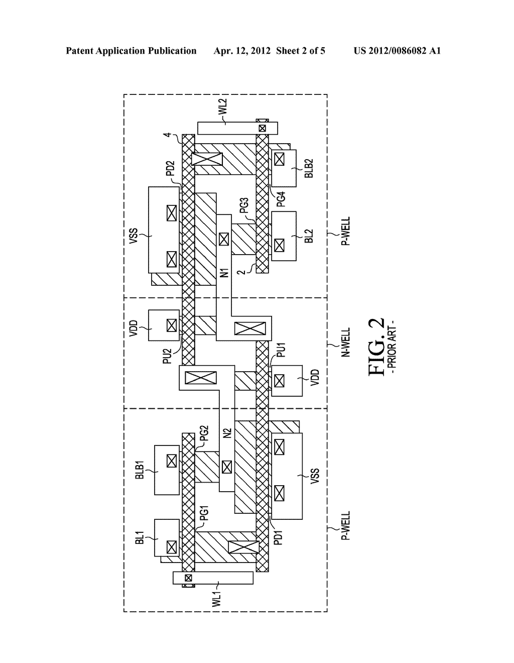 DUAL PORT STATIC RANDOM ACCESS MEMORY CELL LAYOUT - diagram, schematic, and image 03