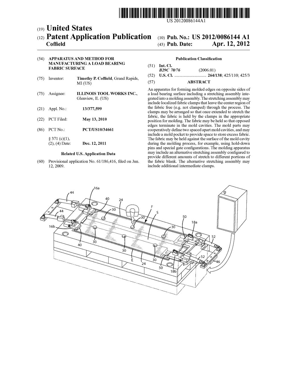 APPARATUS AND METHOD FOR MANUFACTURING A LOAD BEARING FABRIC SURFACE - diagram, schematic, and image 01