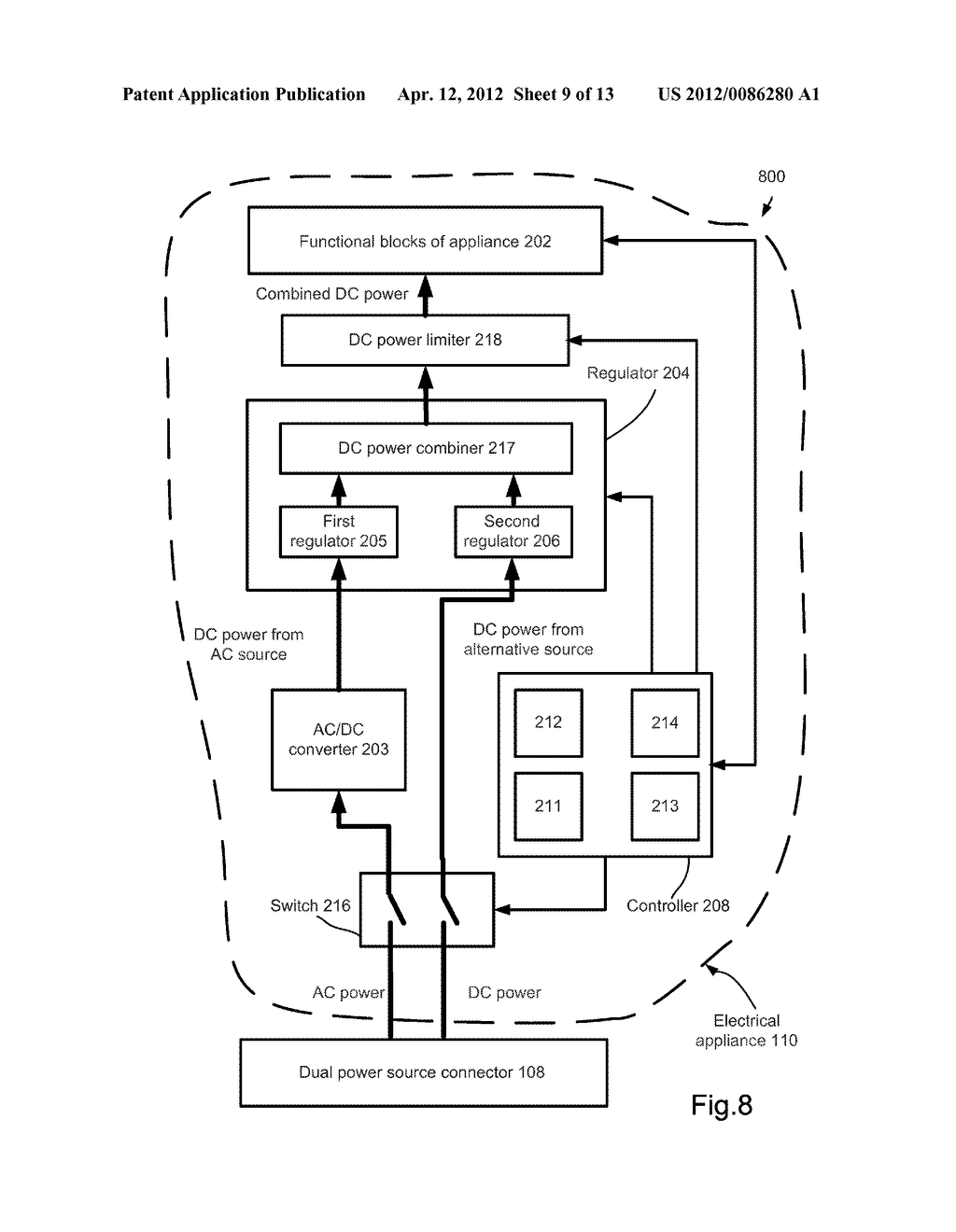 Power Supply System for Electrical Appliance - diagram, schematic, and image 10