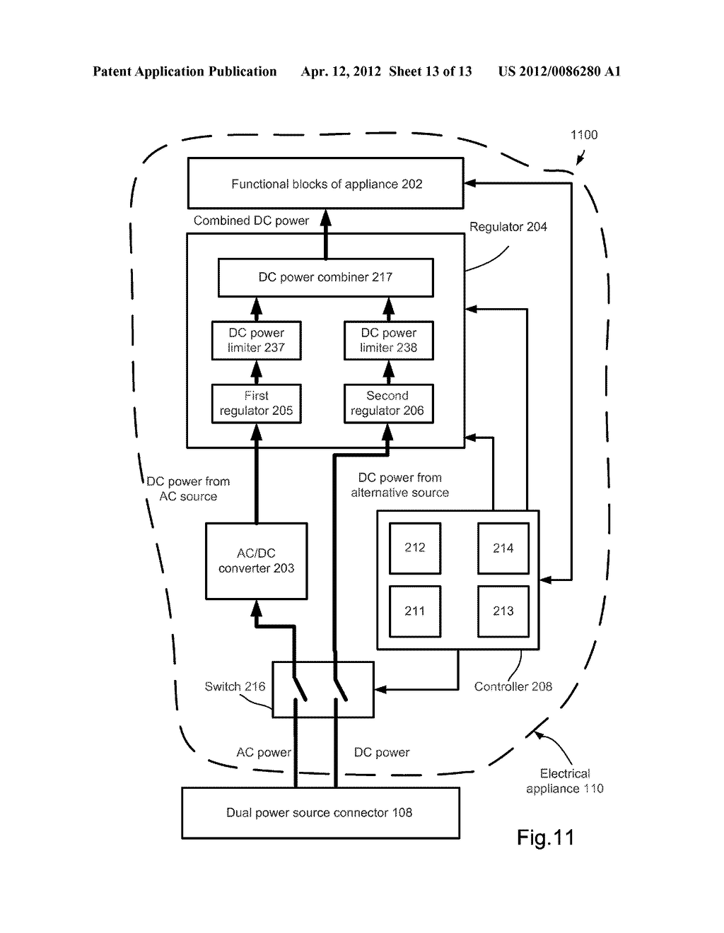 Power Supply System for Electrical Appliance - diagram, schematic, and image 14