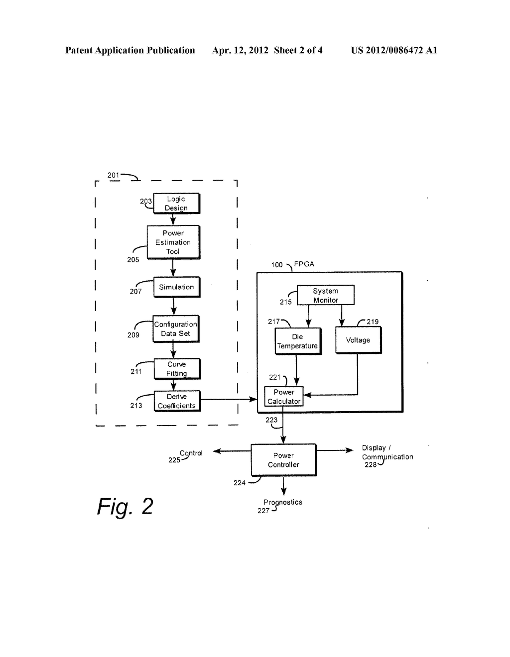 METHOD AND SYSTEM FOR DETERMINING POWER MEASUREMENT INSIDE A FIELD     PROGRAMMABLE GATE ARRAY WITHOUT EXTERNAL COMPONENTS - diagram, schematic, and image 03