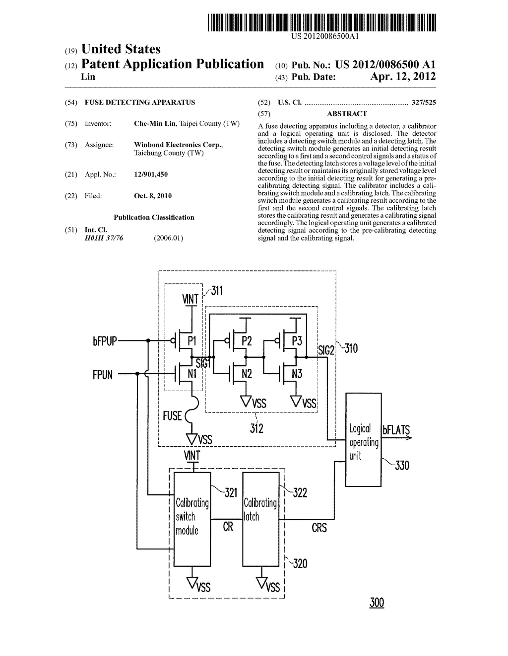 FUSE DETECTING APPARATUS - diagram, schematic, and image 01