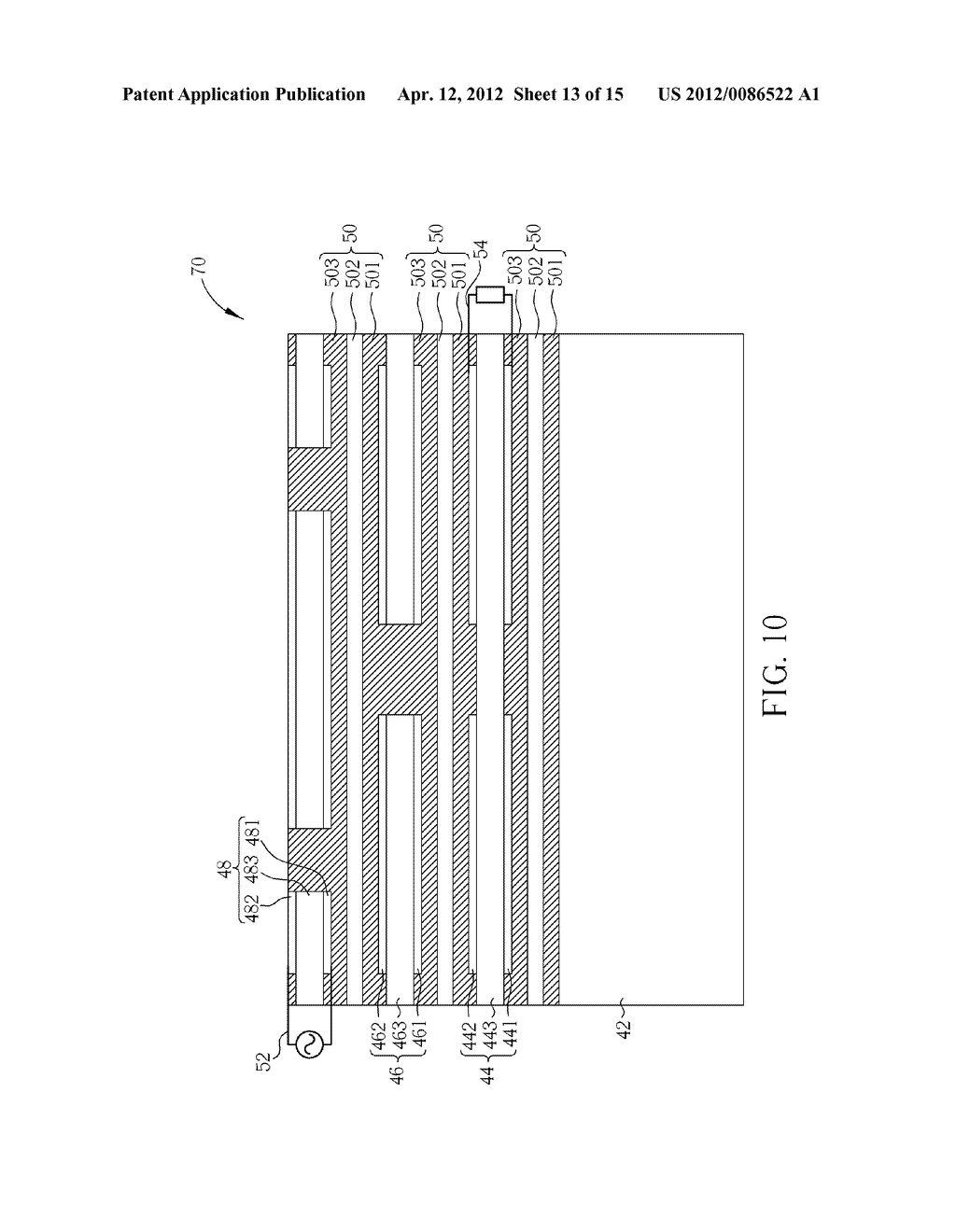 BULK ACOUSTIC WAVE RESONATOR AND BULK ACOUSTIC WAVE FILTER AND METHOD OF     FABRICATING BULK ACOUSTIC WAVE RESONATOR - diagram, schematic, and image 14