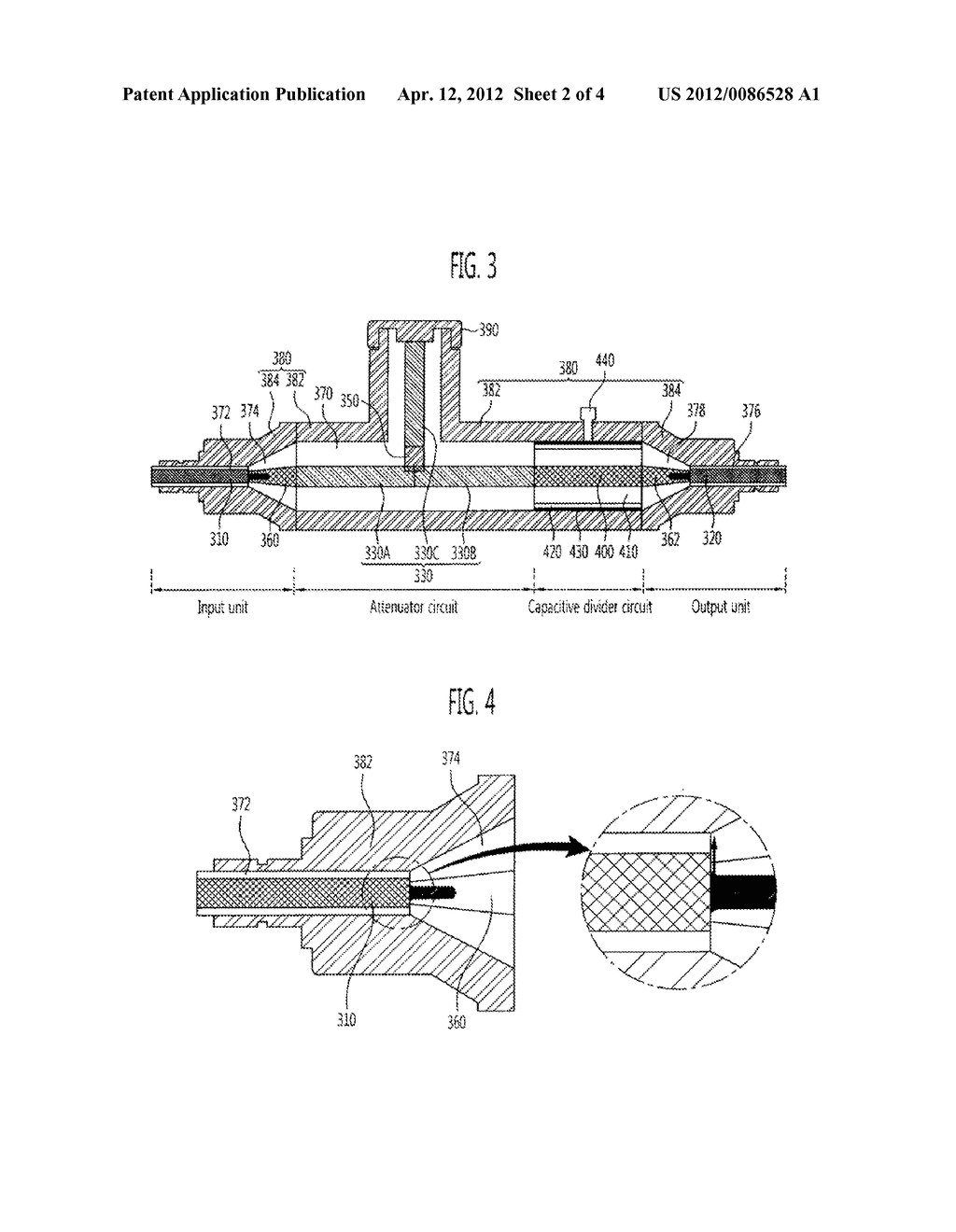 HIGH-VOLTAGE WIDEBAND PULSE ATTENUATOR HAVING ATTENUATION VALUE     SELF-CORRECTION FUNCTION - diagram, schematic, and image 03