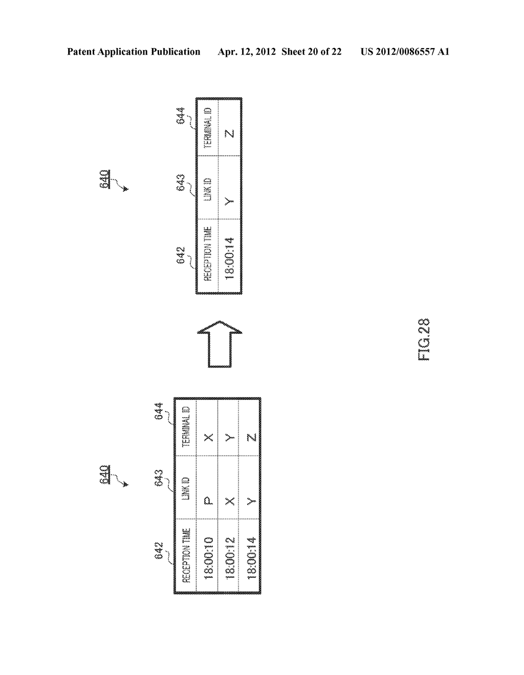 WIRELESS TERMINAL AND INFORMATION STORAGE METHOD - diagram, schematic, and image 21