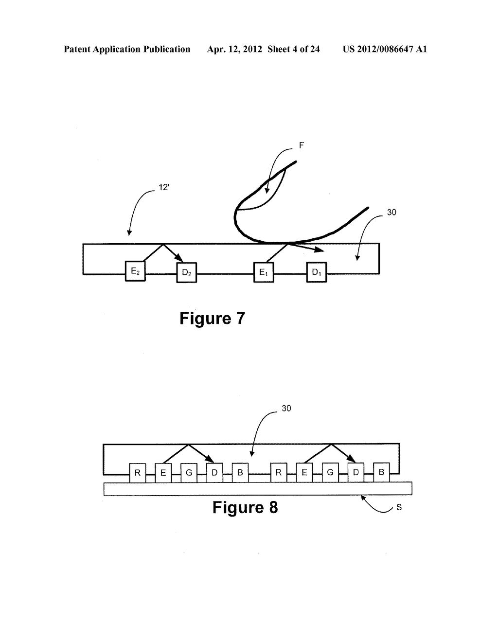 Displays for Electronic Devices that Detect and Respond to the Contour     and/or Height Profile of User Input Objects - diagram, schematic, and image 05