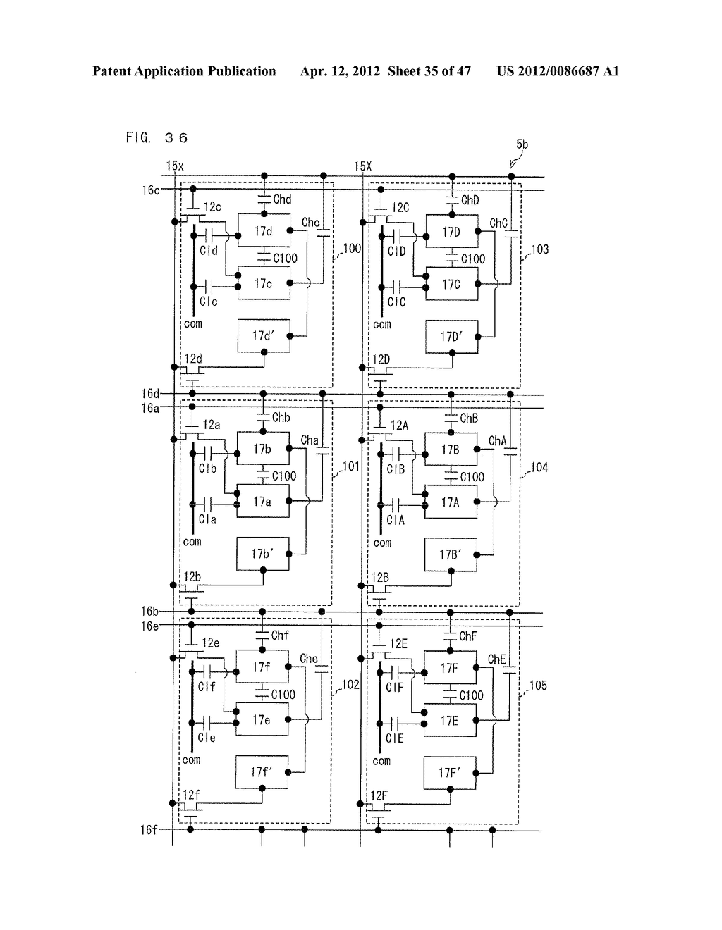 ACTIVE MATRIX SUBSTRATE, LIQUID CRYSTAL PANEL, LIQUID CRYSTAL DISPLAY     DEVICE, LIQUID CRYSTAL DISPLAY UNIT, AND TELEVISION RECEIVER - diagram, schematic, and image 36