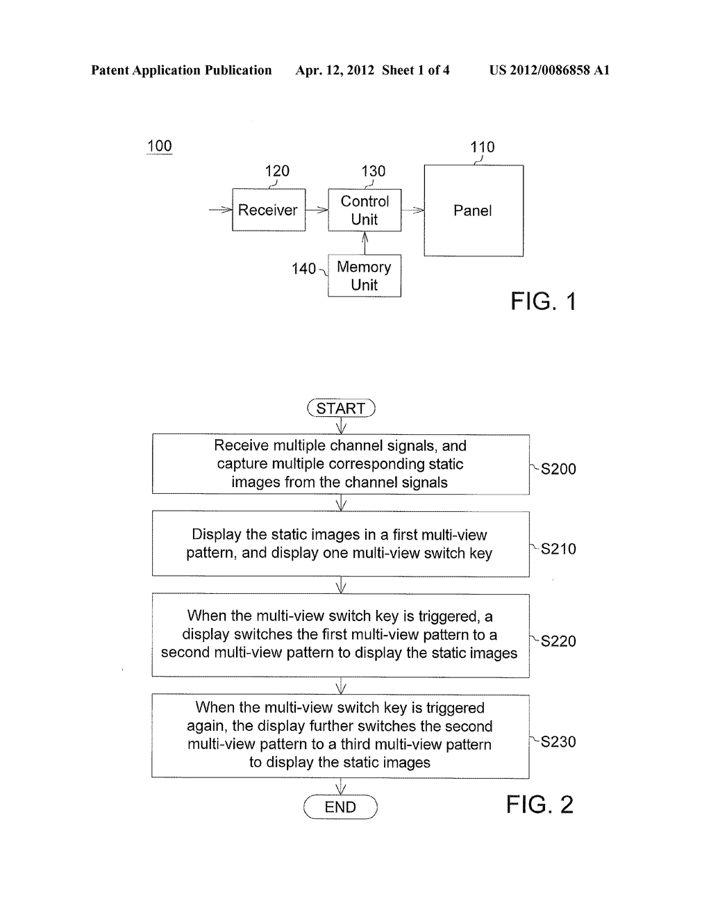 DISPLAY AND MULTI-VIEW DISPLAYING SWITCH METHOD THEREOF - diagram, schematic, and image 02