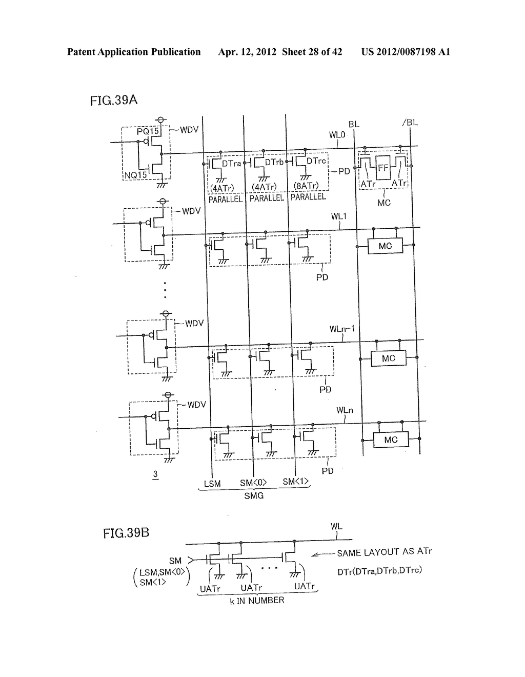 SEMICONDUCTOR MEMORY DEVICE WITH ADJUSTABLE SELECTED WORK LINE POTENTIAL     UNDER LOW VOLTAGE CONDITION - diagram, schematic, and image 29