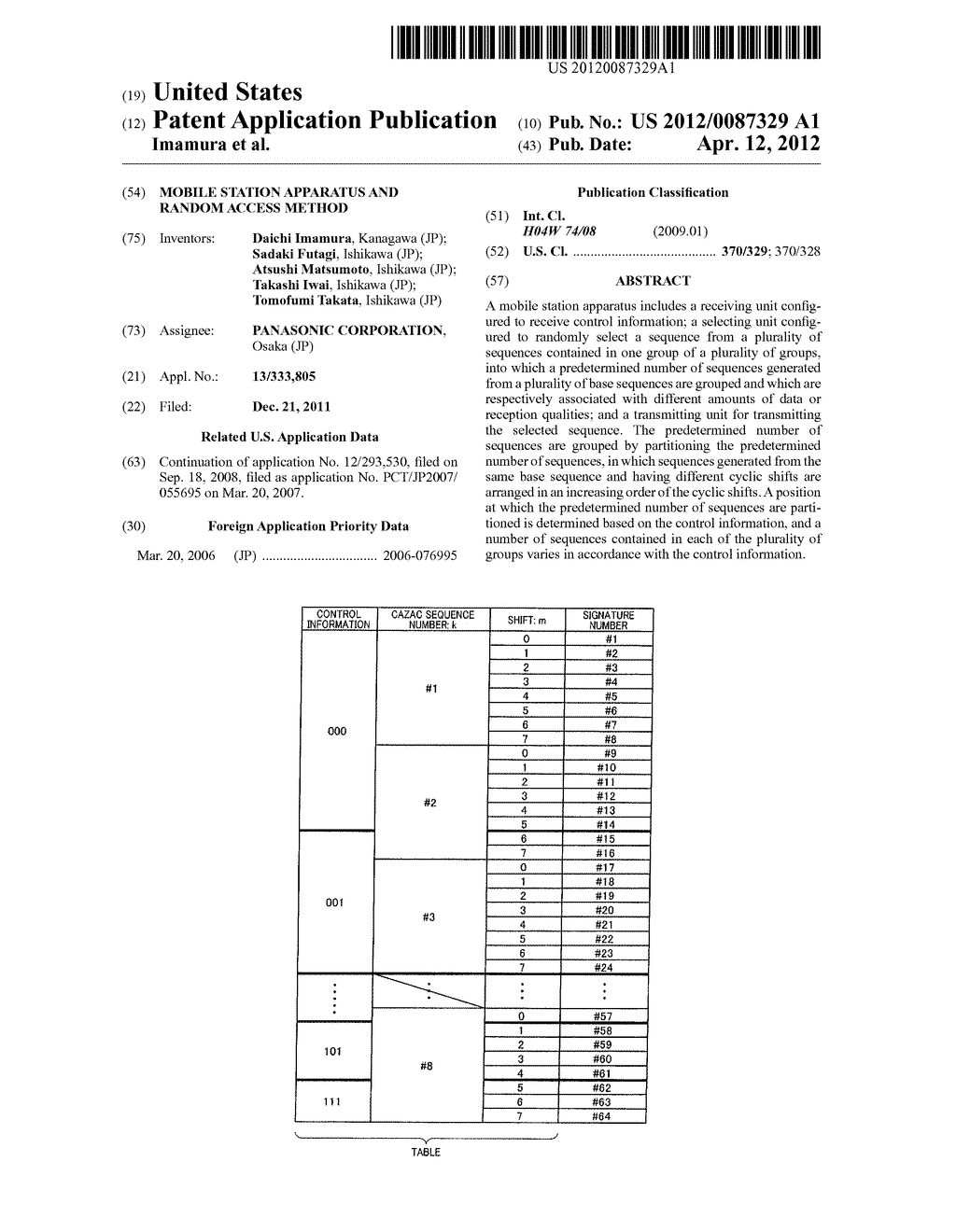 MOBILE STATION APPARATUS AND RANDOM ACCESS METHOD - diagram, schematic, and image 01