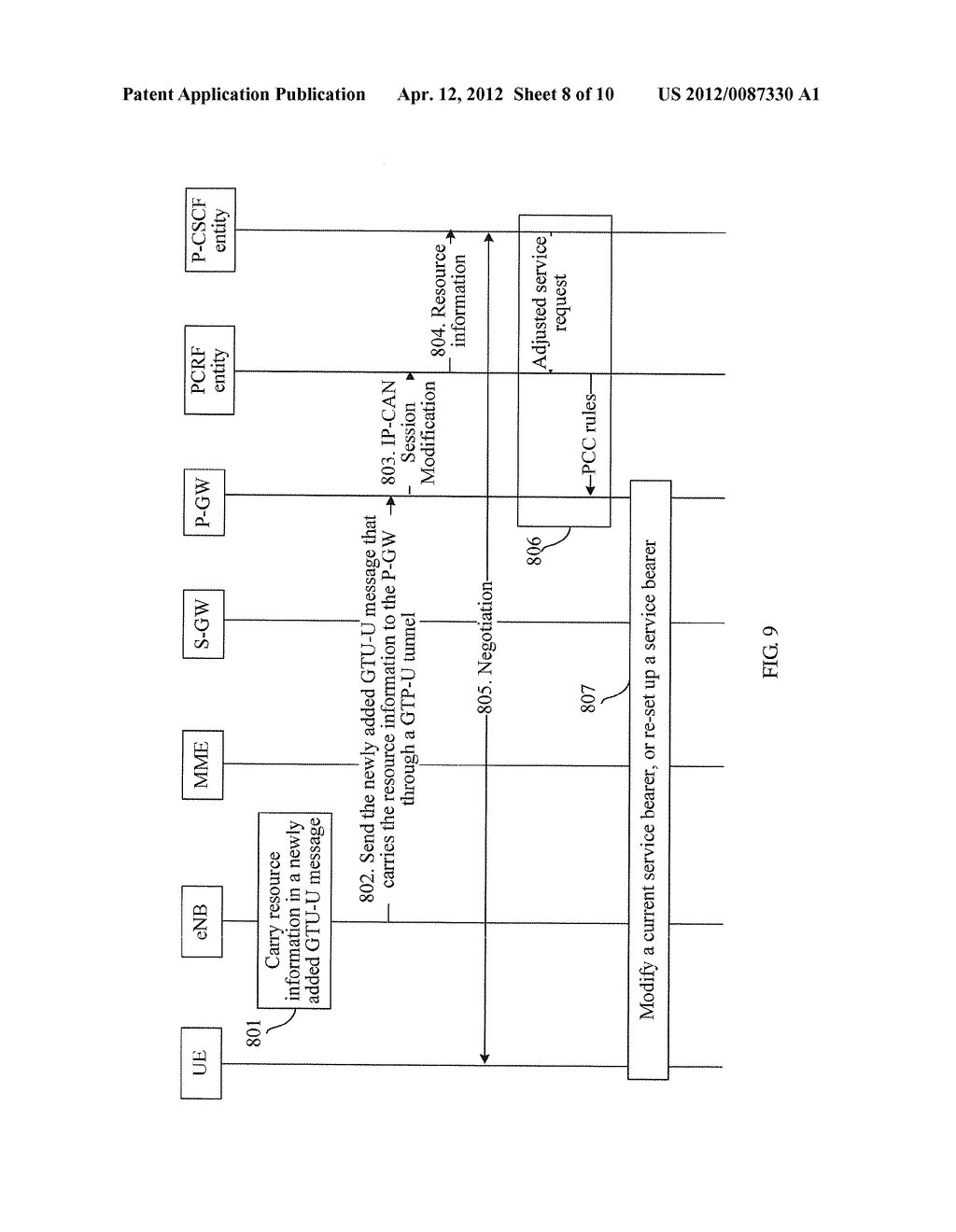 METHOD, SYSTEM, AND APPLICATION NETWORK ELEMENT FOR IMPROVING QUALITY OF     SERVICE - diagram, schematic, and image 09