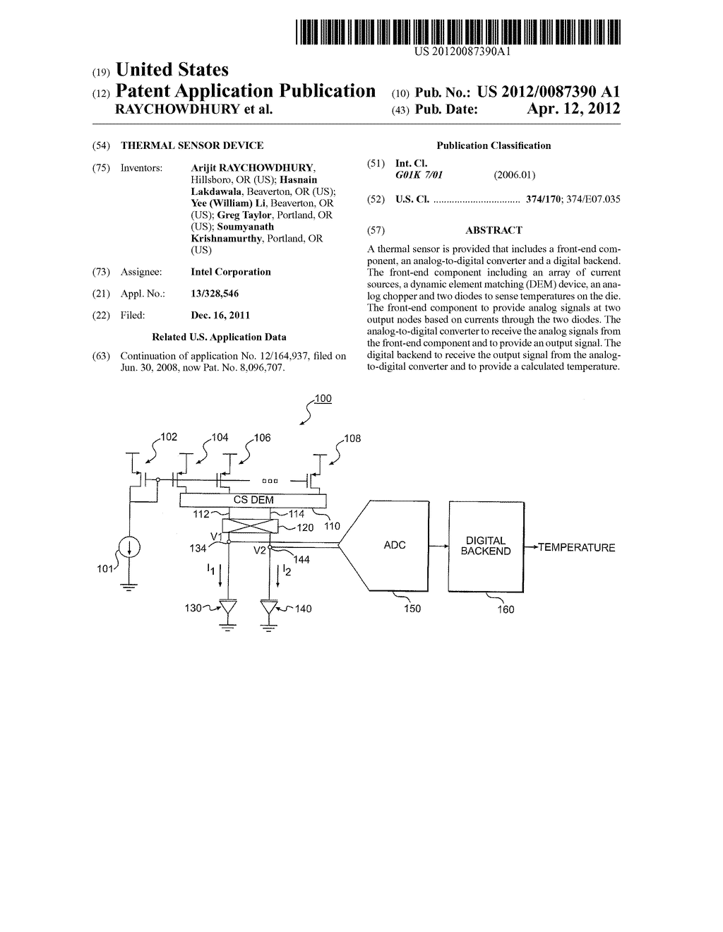 THERMAL SENSOR DEVICE - diagram, schematic, and image 01