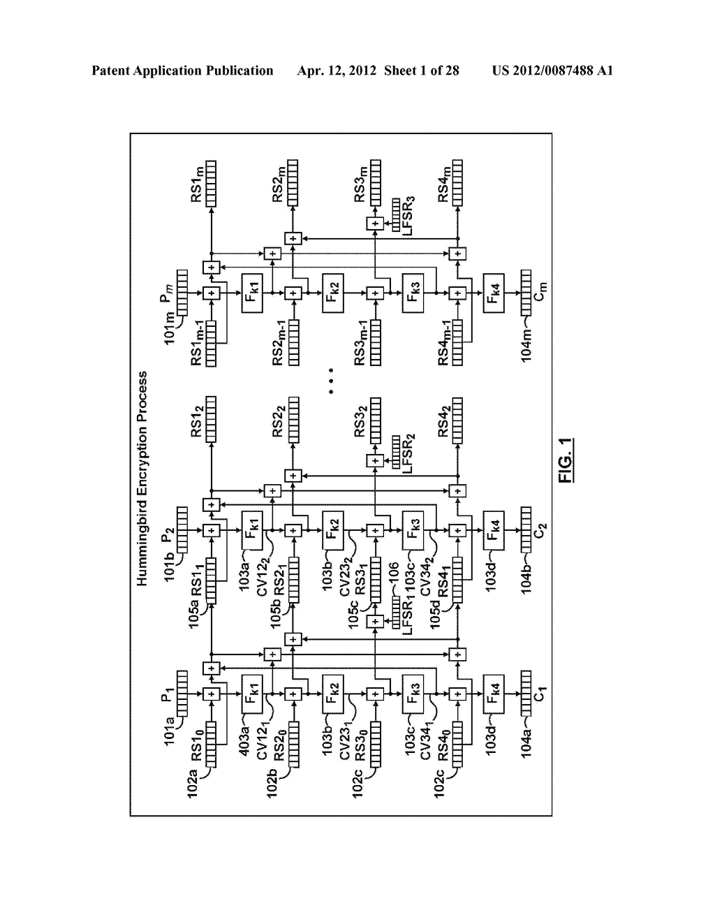 CRYPTOGRAPHIC PROCESSOR WITH DYNAMIC UPDATE OF ENCRYPTION STATE - diagram, schematic, and image 02