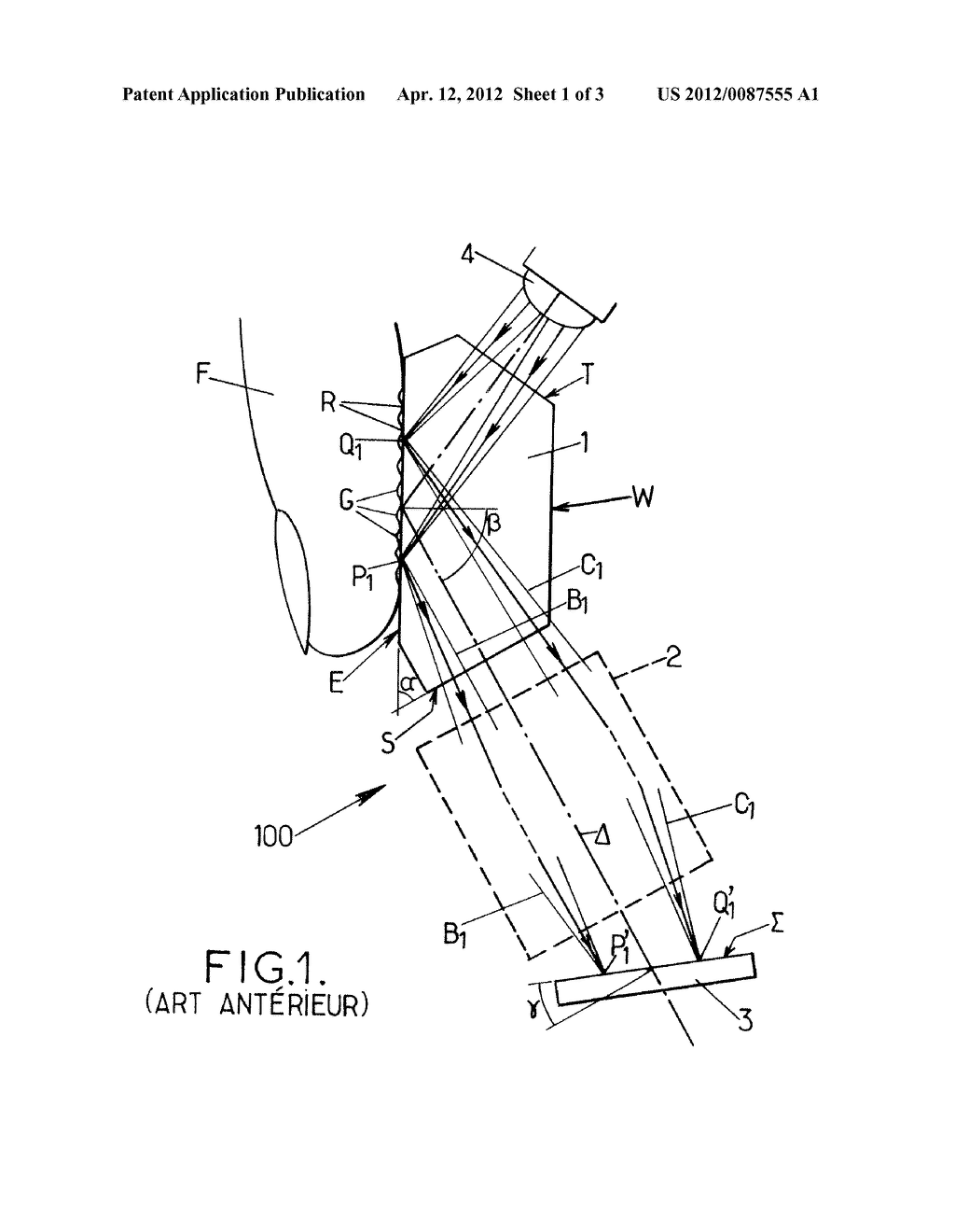 IMAGING DEVICE HAVING A PRISMATIC ELEMENT - diagram, schematic, and image 02