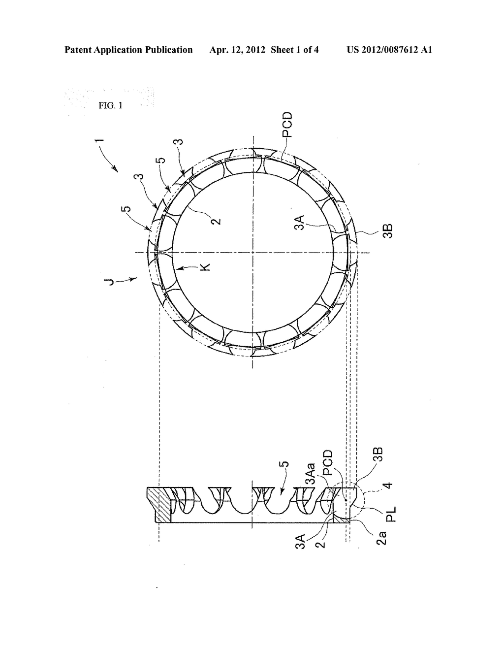 RESIN CAGE FOR ANGULAR CONTACT BALL BEARING - diagram, schematic, and image 02