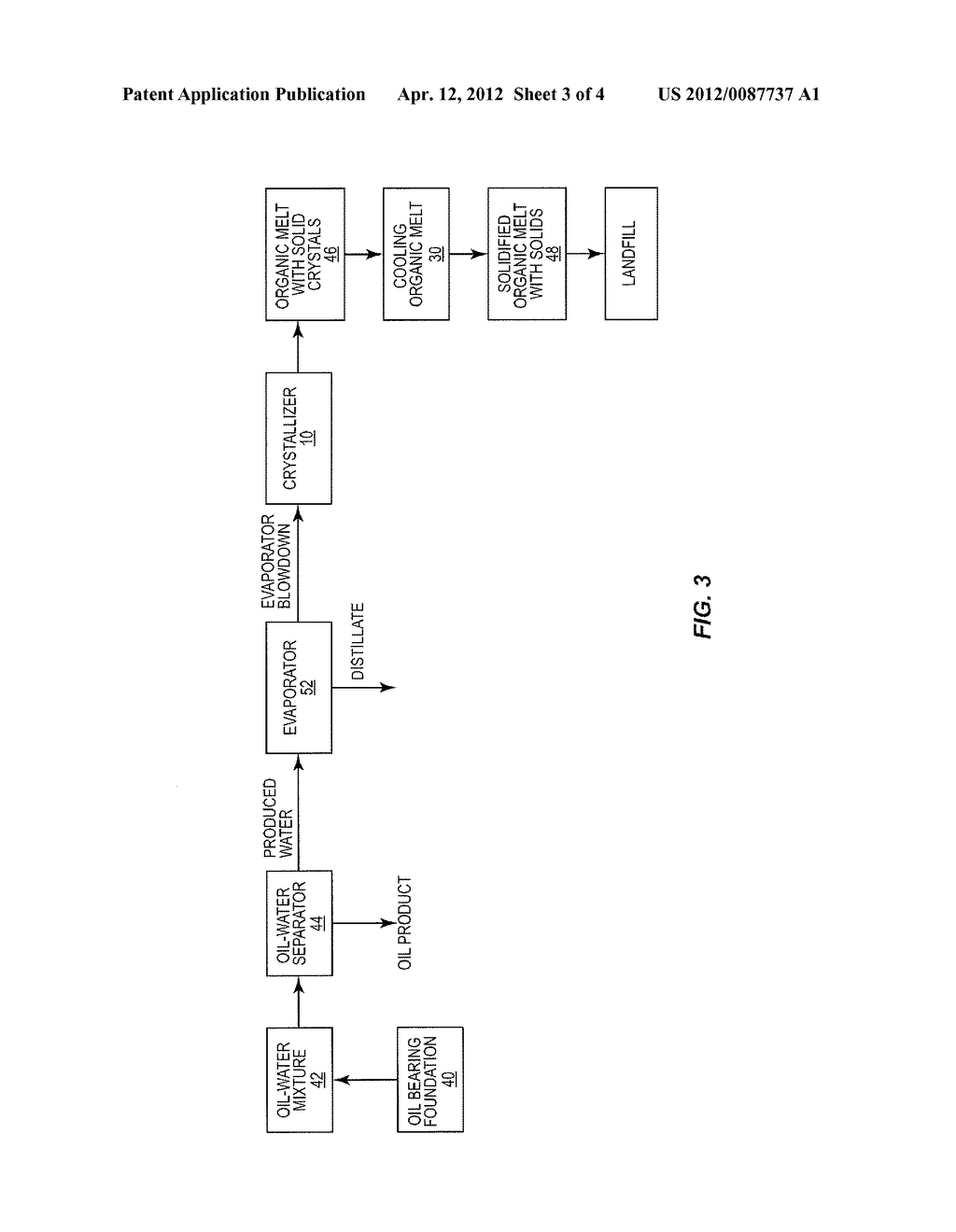 Process for Solidifying Organic and Inorganic Provisional Constituents     Contained in Produced Water from Heavy Oil Operations - diagram, schematic, and image 04