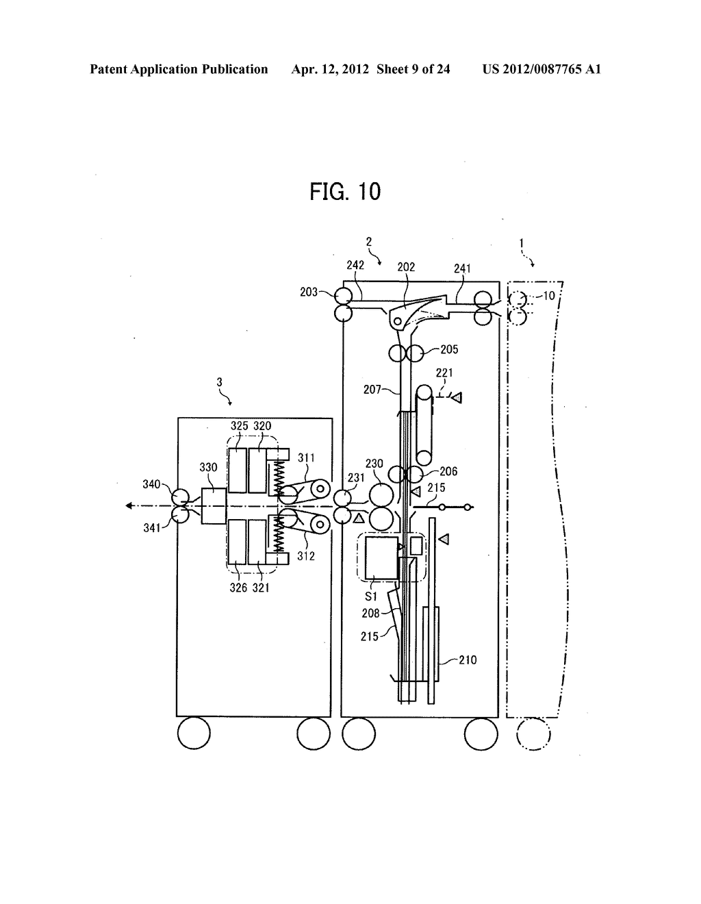 Spine formation device, sheet processing system incorporating same, and     spine formation method - diagram, schematic, and image 10