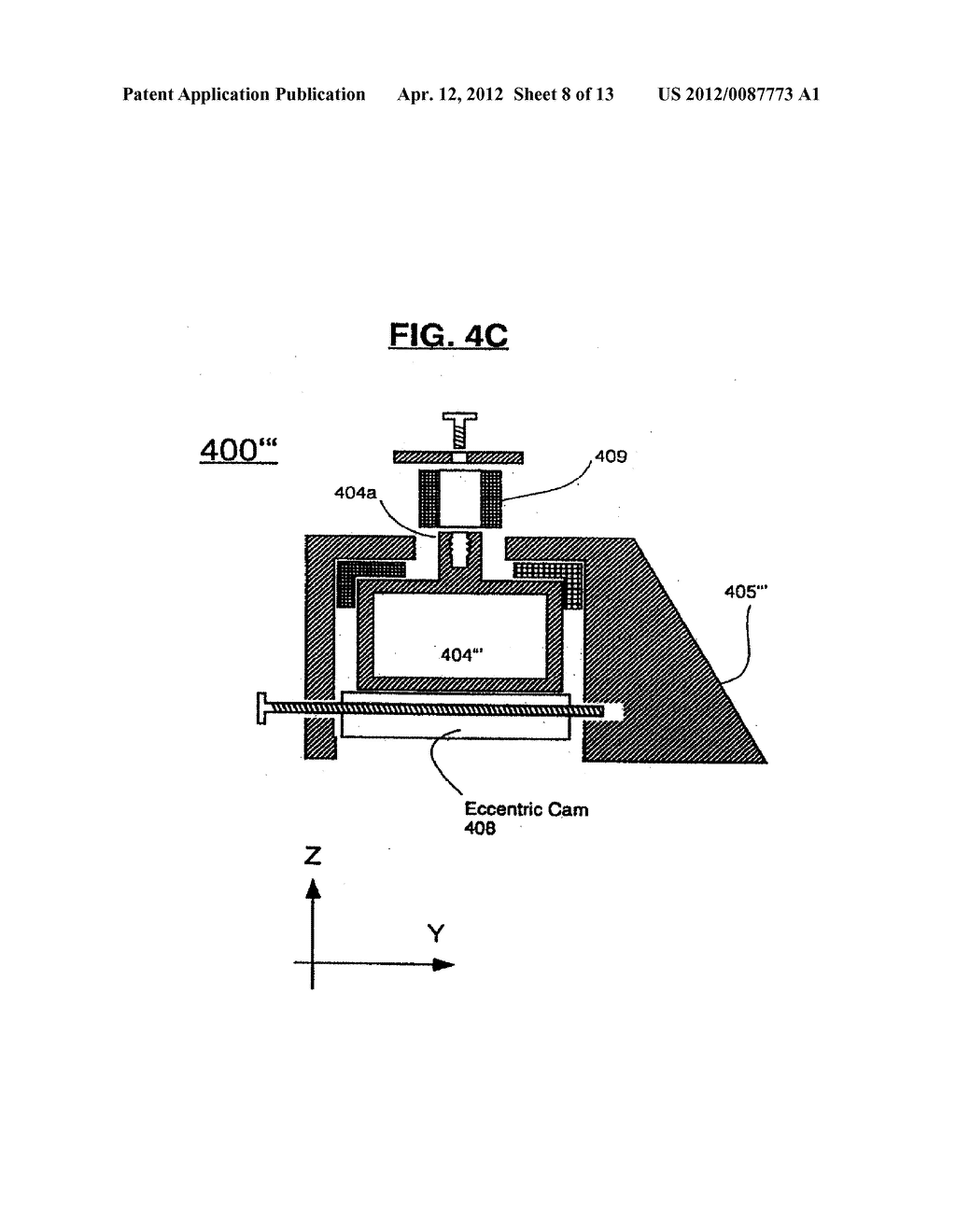 FRONT-LOADABLE REFUSE CONTAINER HAVING SIDE-LOADING ROBOTIC ARM WITH     MOTORS AND OTHER MASS MOUNTED AT REAR OF CONTAINER AND USE OF SAME WITH     FRONT-LOADING WASTE-HAULING VEHICLE HAVING HYDRAULIC FRONT FORKS OR OTHER     RETRACTABLY ENGAGEABLE LIFT MEANS - diagram, schematic, and image 09