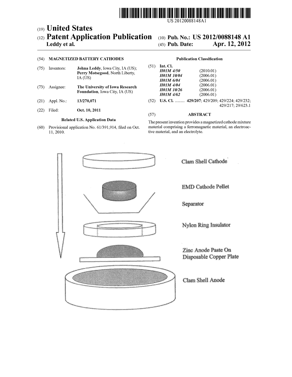 MAGNETIZED BATTERY CATHODES - diagram, schematic, and image 01