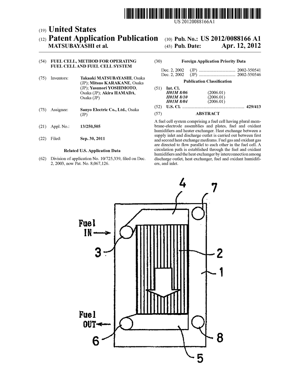 FUEL CELL, METHOD FOR OPERATING FUEL CELL AND FUEL CELL SYSTEM - diagram, schematic, and image 01