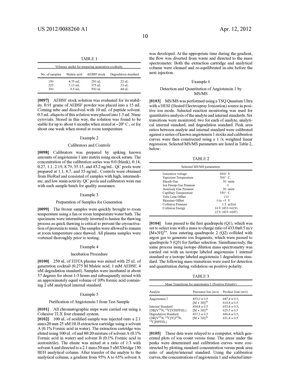 MASS SPECTROMETRY ASSAY FOR PLASMA-RENIN - diagram, schematic, and image 25