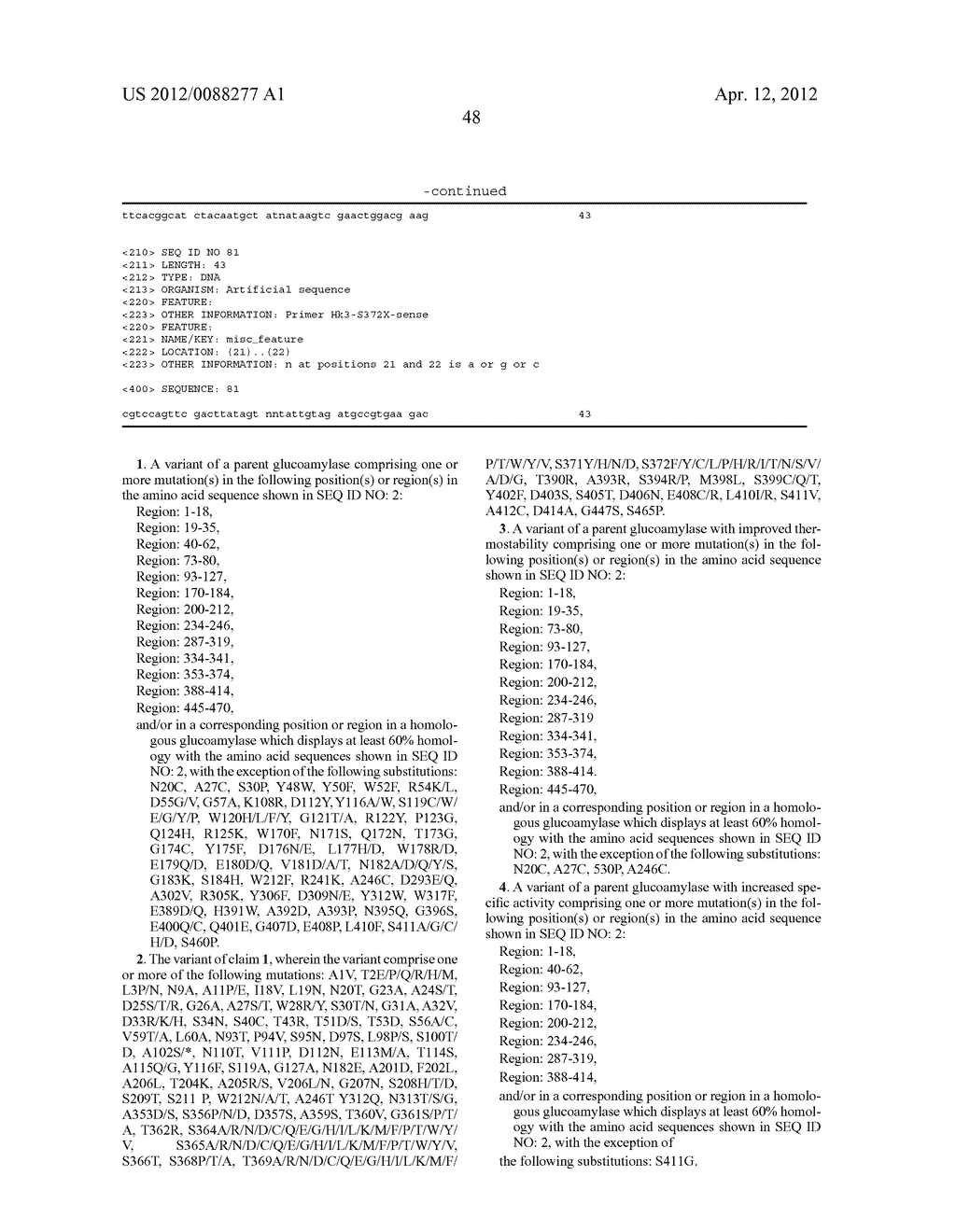 Glucoamylase Variants - diagram, schematic, and image 50