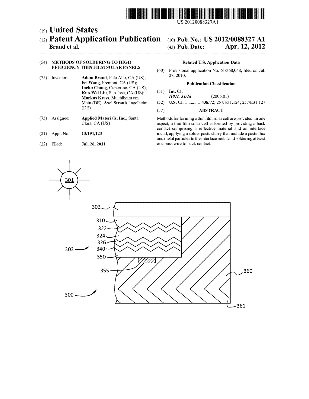 Methods of Soldering to High Efficiency Thin Film Solar Panels - diagram, schematic, and image 01