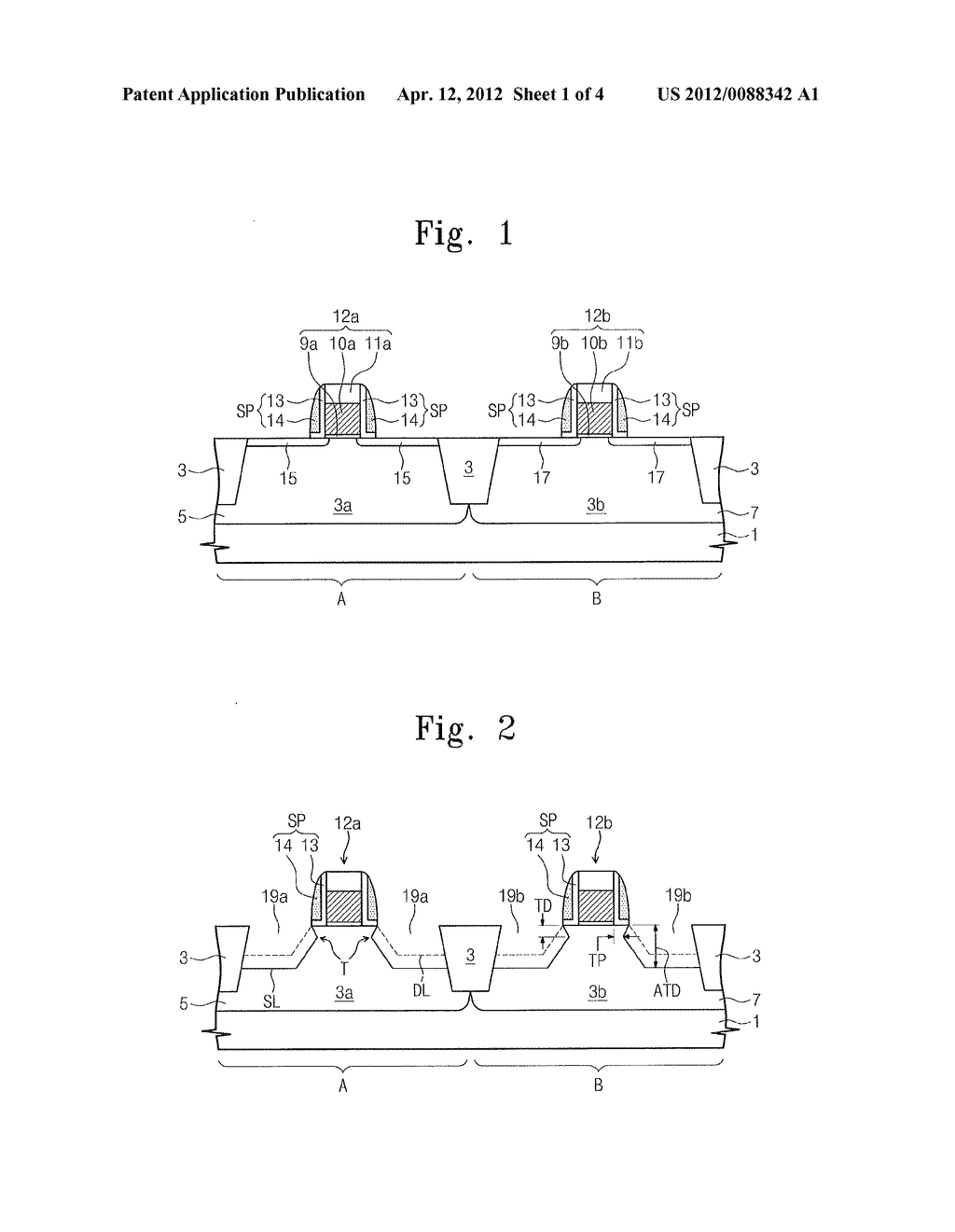 Methods of Fabricating Devices Including Source/Drain Region with Abrupt     Junction Profile - diagram, schematic, and image 02