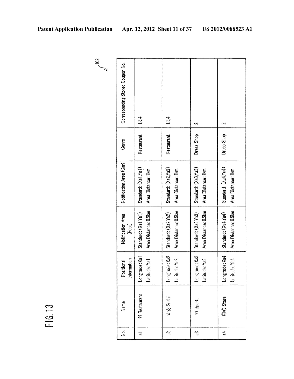 NOTIFICATION DEVICE, NOTIFICATION SYSTEM, METHOD FOR CONTROLLING     NOTIFICATION DEVICE, AND COMPUTER READABLE RECORDING MEDIUM HAVING A     CONTROL PROGRAM RECORDED THEREUPON - diagram, schematic, and image 12