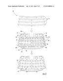 MOBILE WIRELESS COMMUNICATIONS DEVICE INCLUDING SPACED APART ELONGATE     MEMBERS FOR REDUCING SAR AND RELATED METHODS diagram and image