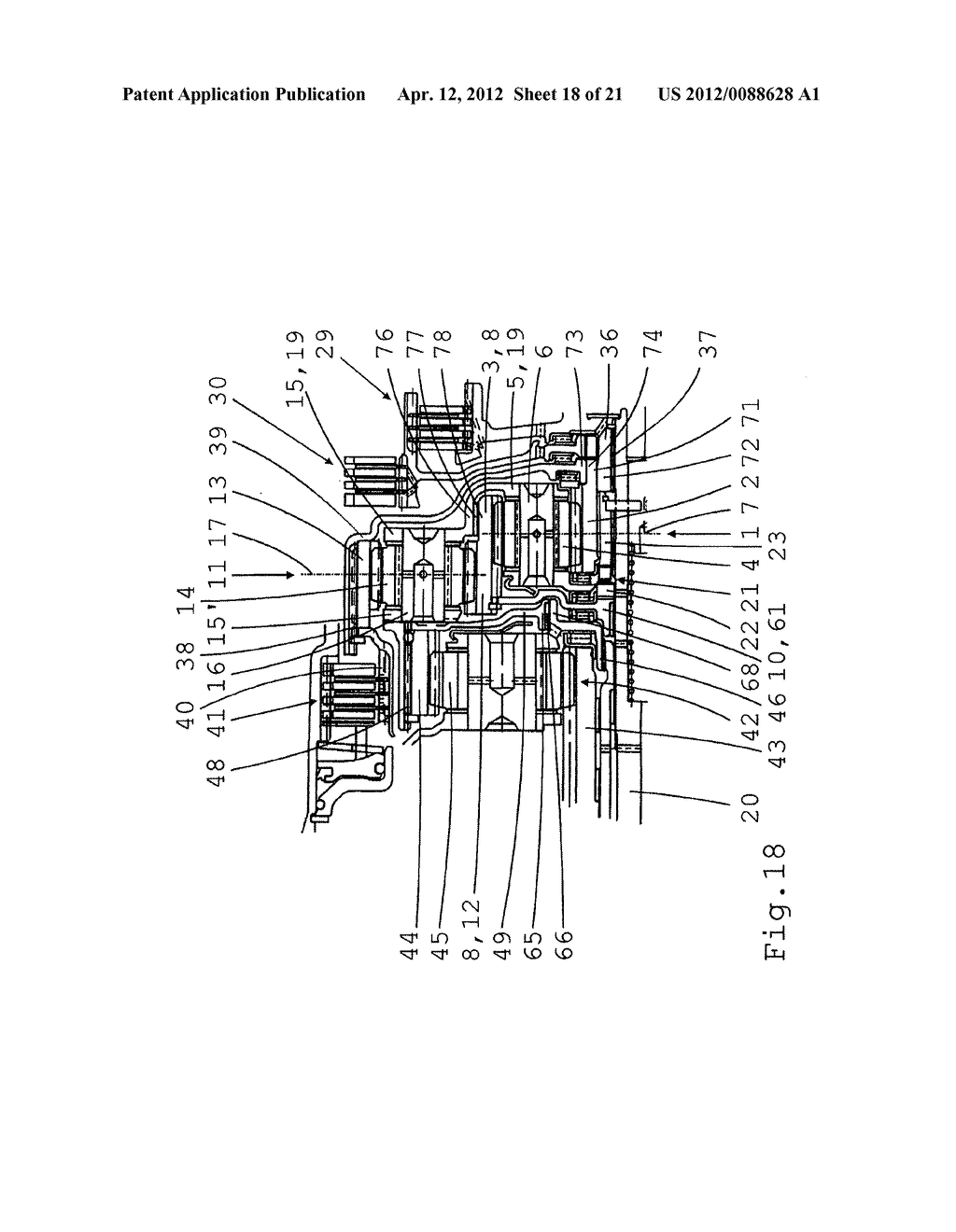 GEAR SET ARRANGEMENT OF A PLANETARY TRANSMISSION - diagram, schematic, and image 19