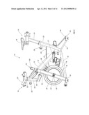 EXERCISE BICYCLE WITH MAGNETIC FLYWHEEL BRAKE diagram and image