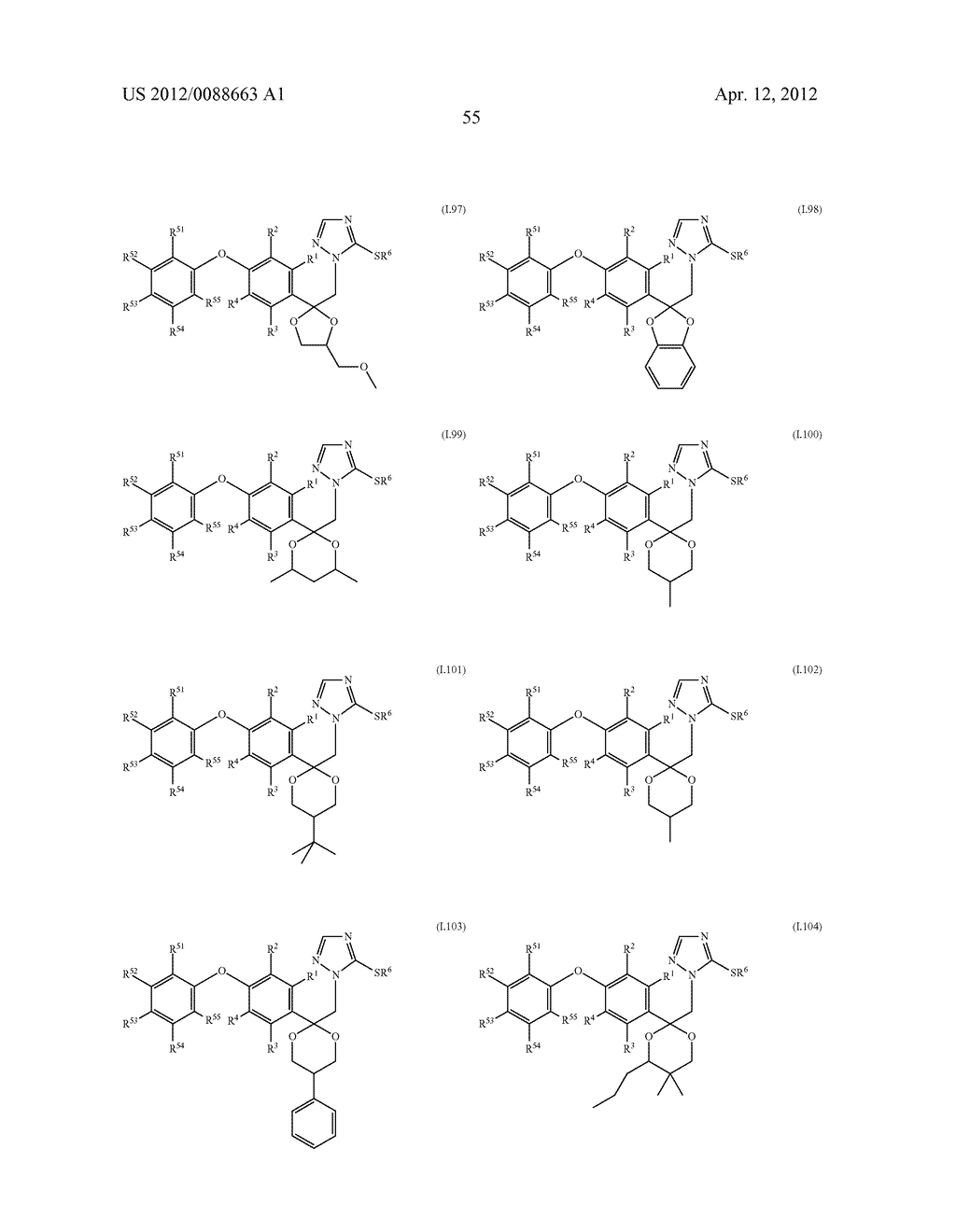 Triazole  Compounds Carrying a Sulfur Substituent - diagram, schematic, and image 56