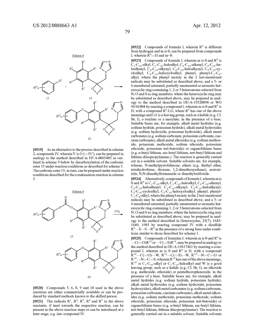 Triazole  Compounds Carrying a Sulfur Substituent - diagram, schematic, and image 80