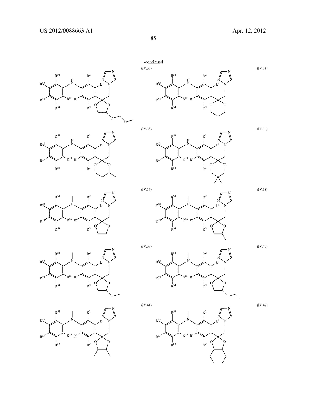 Triazole  Compounds Carrying a Sulfur Substituent - diagram, schematic, and image 86