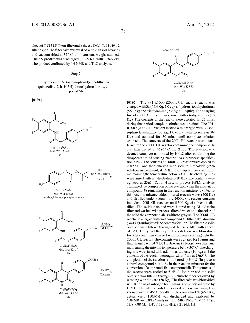 [4-(6-HALO-7-Substituted-2,4-DIOXO-1,4-DIHYDRO-2H-QUINAZOLIN-3-YL)-PHENYL]-    -5-CHLORO-THIOPHEN-2-YL-SULFONYLUREAS and Forms and Methods Related     Thereto - diagram, schematic, and image 45
