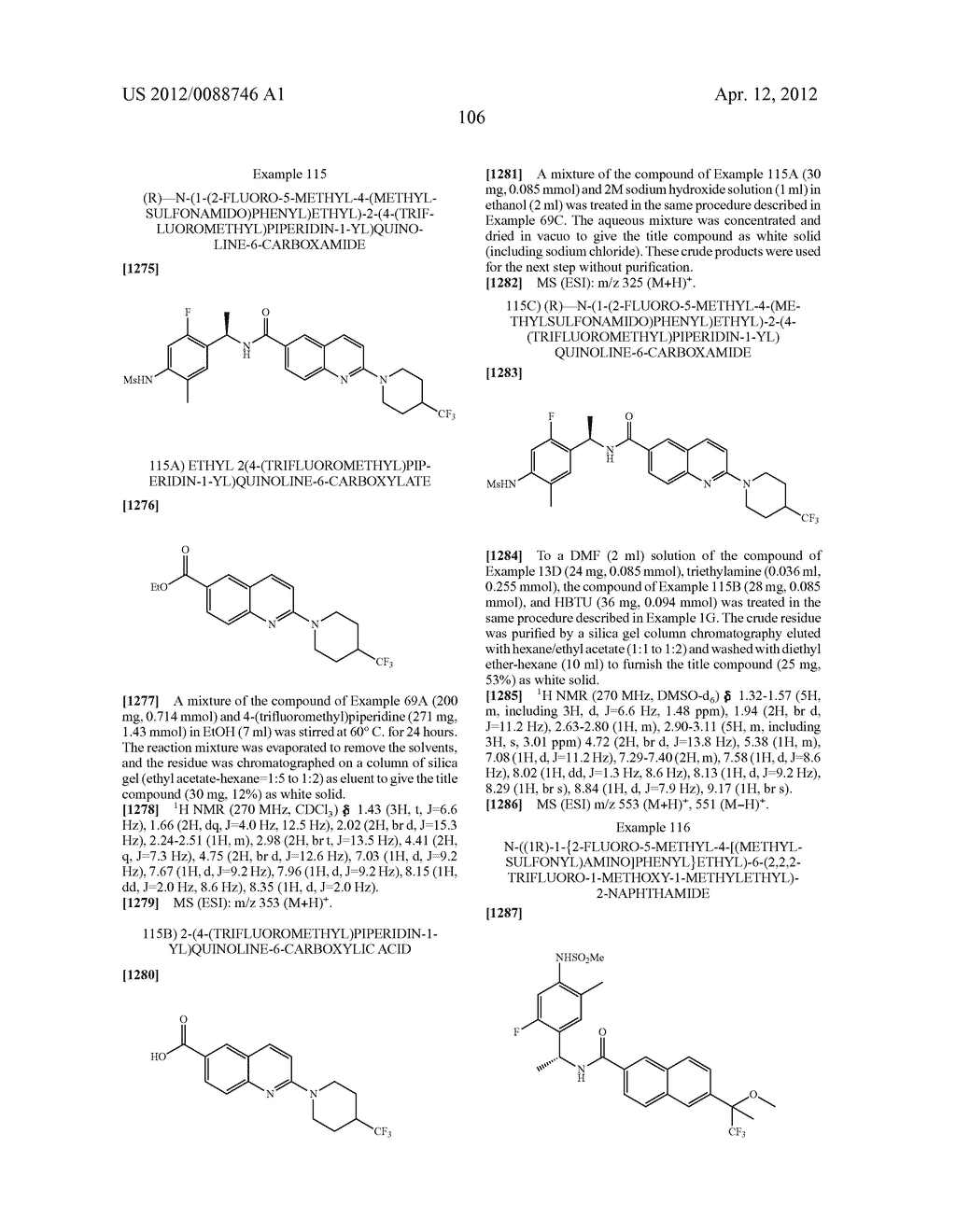 AMIDE DERIVATIVES AS ION-CHANNEL LIGANDS AND PHARMACEUTICAL COMPOSITIONS     AND METHODS OF USING THE SAME - diagram, schematic, and image 107