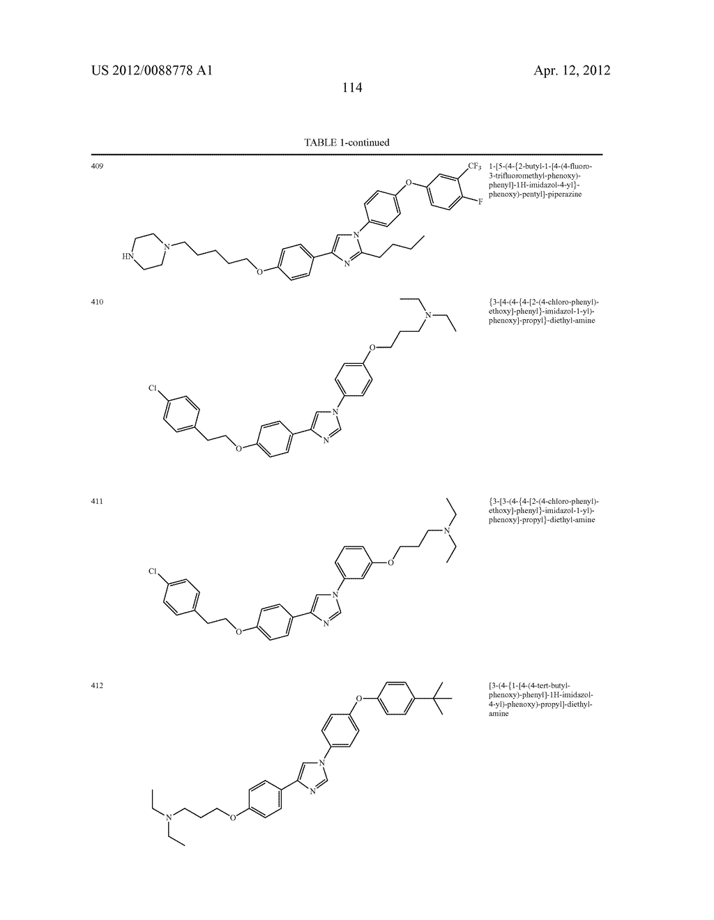 AZOLE DERIVATIVES AND FUSED BICYCLIC AZOLE DERIVATIVES AS THERAPEUTIC     AGENTS - diagram, schematic, and image 115