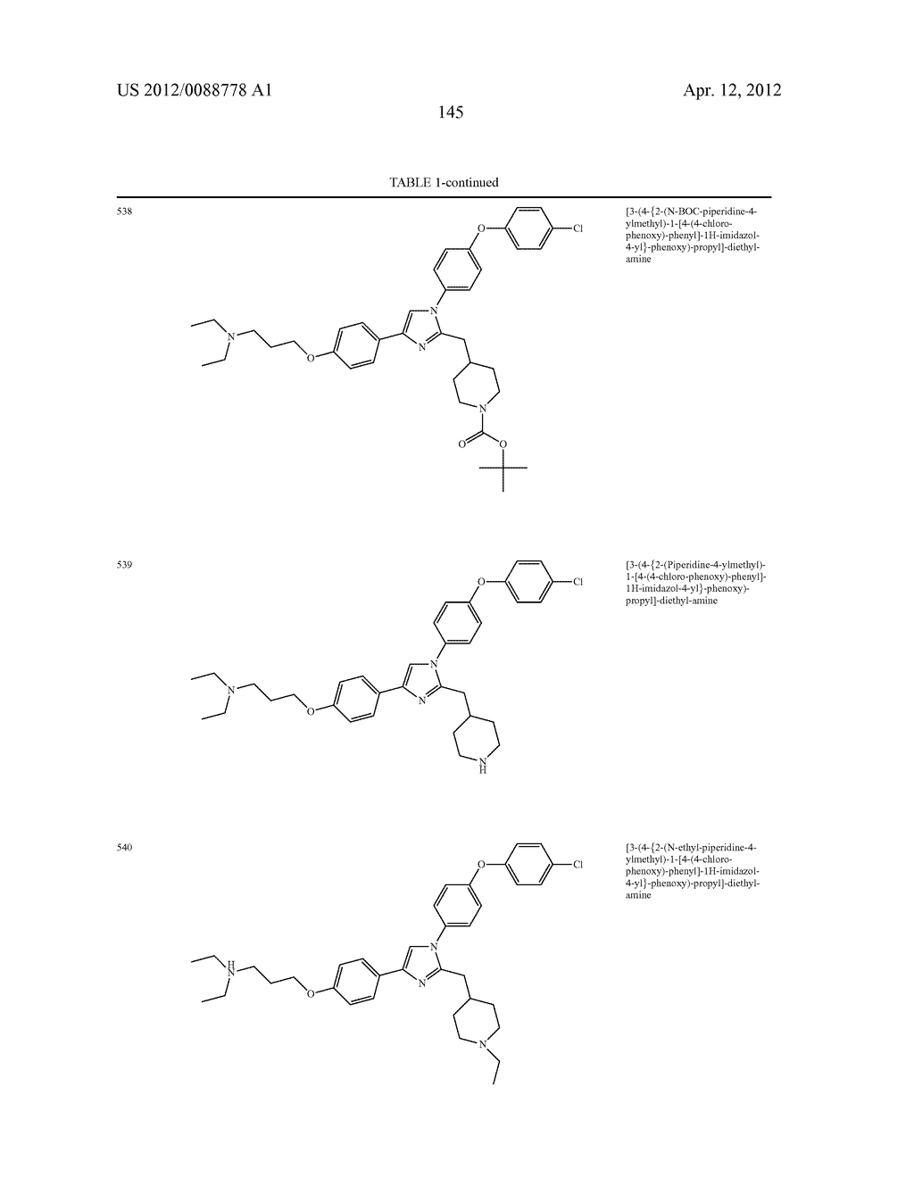 AZOLE DERIVATIVES AND FUSED BICYCLIC AZOLE DERIVATIVES AS THERAPEUTIC     AGENTS - diagram, schematic, and image 146