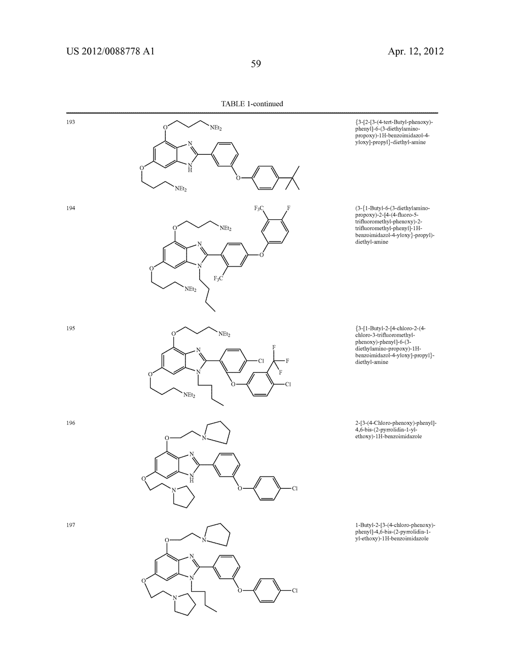 AZOLE DERIVATIVES AND FUSED BICYCLIC AZOLE DERIVATIVES AS THERAPEUTIC     AGENTS - diagram, schematic, and image 60