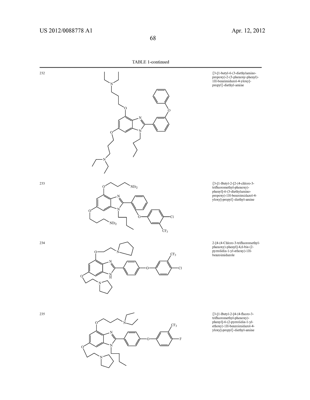 AZOLE DERIVATIVES AND FUSED BICYCLIC AZOLE DERIVATIVES AS THERAPEUTIC     AGENTS - diagram, schematic, and image 69