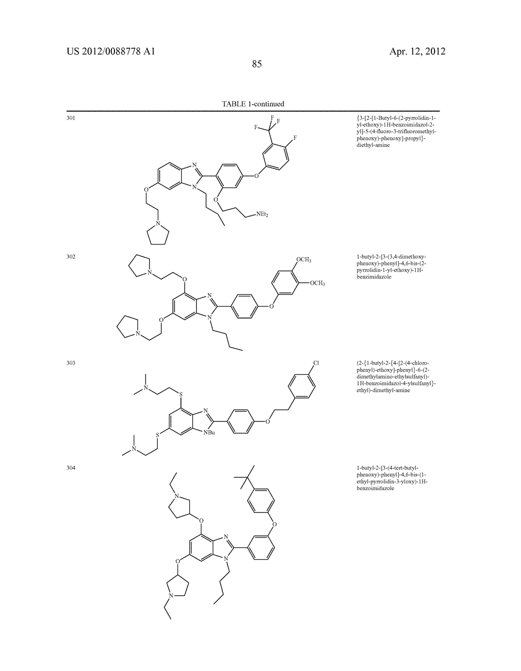 AZOLE DERIVATIVES AND FUSED BICYCLIC AZOLE DERIVATIVES AS THERAPEUTIC     AGENTS - diagram, schematic, and image 86