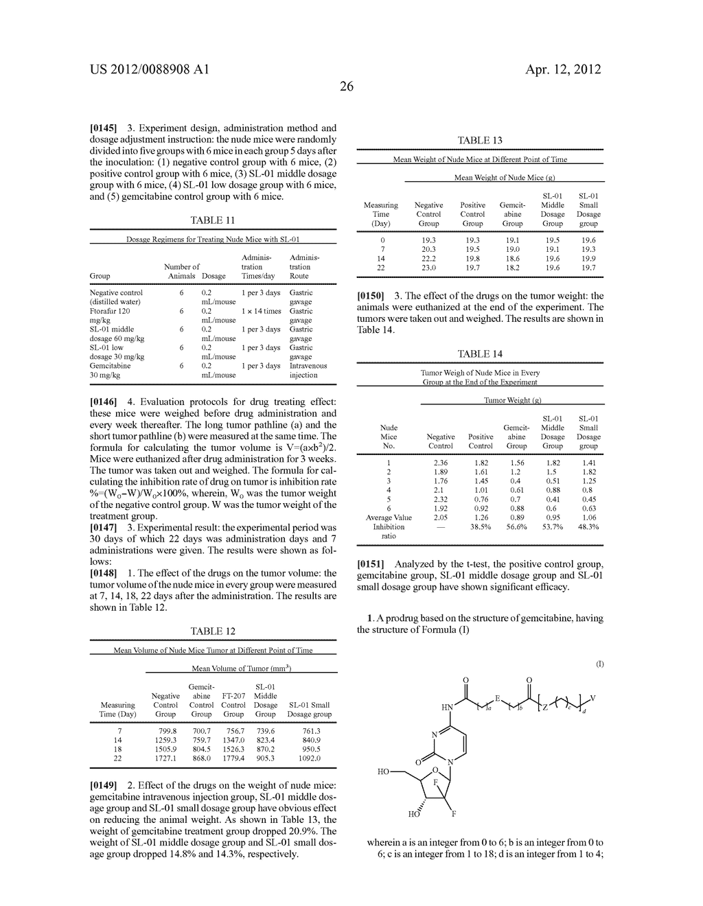 Prodrugs Based on Gemcitabine Structure and Synthetic Methods and     Applications Thereof - diagram, schematic, and image 27