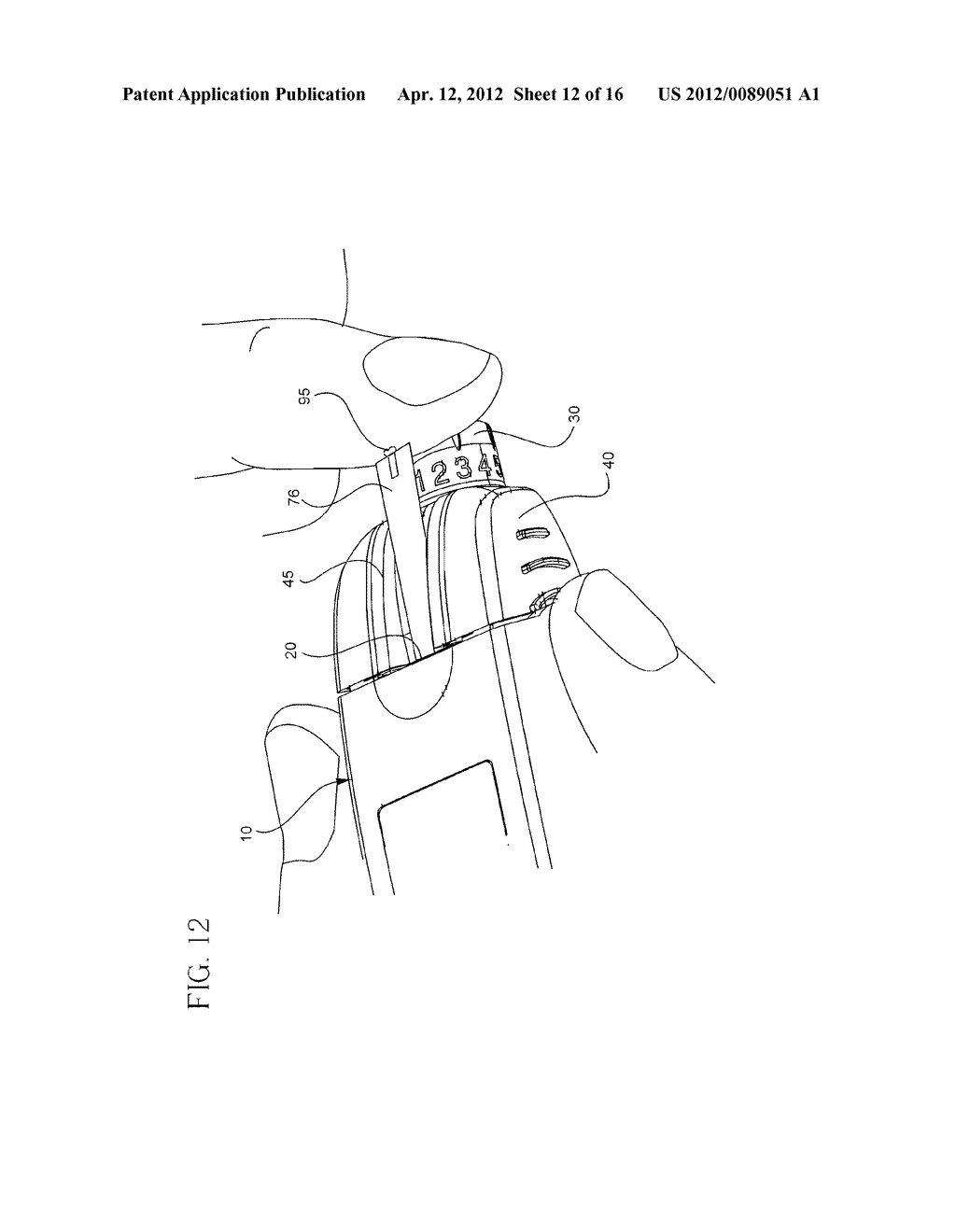 Blood Glucose Meter Having Integral Lancet Device And Test Strip Storage     Vial For Single Handed Use And Methods For Using Same - diagram, schematic, and image 13