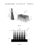 APPARATUS THAT INCLUDES NANO-SIZED PROJECTIONS AND A METHOD FOR     MANUFACTURE THEREOF diagram and image