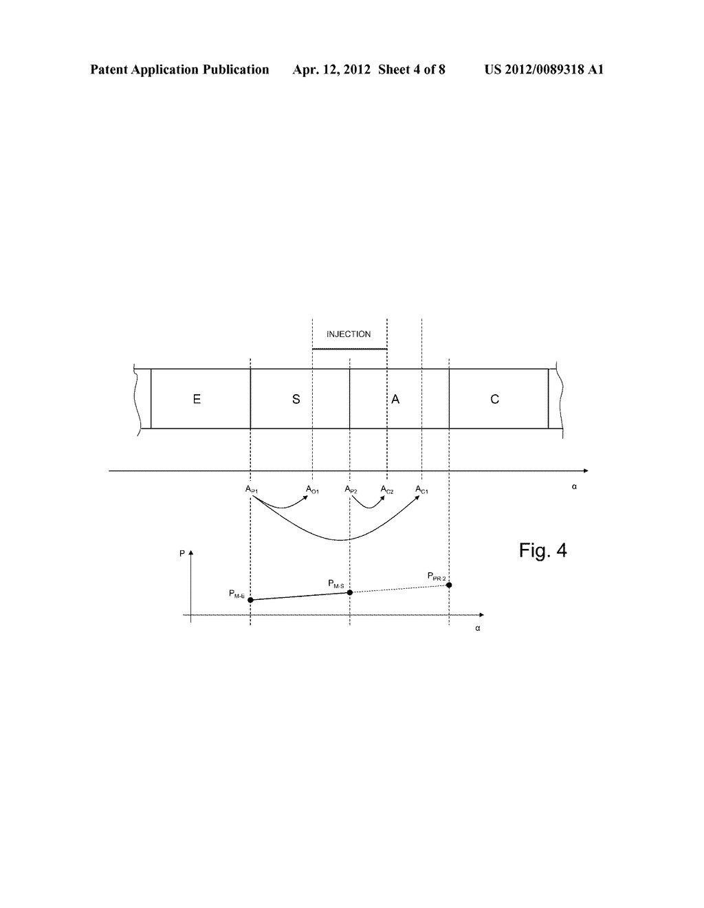 Method for controlling the air supply in a cylinder of a four-stroke     internal combustion engine with controlled ignition - diagram, schematic, and image 05