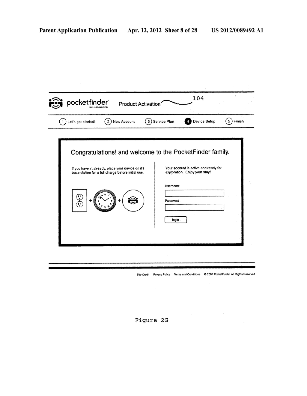 SYSTEM AND METHOD FOR CREATING AND MANAGING A PERSONALIZED WEB INTERFACE     FOR MONITORING LOCATION INFORMATION ON INDIVIDUALS AND OBJECTS USING     TRACKING DEVICES - diagram, schematic, and image 09