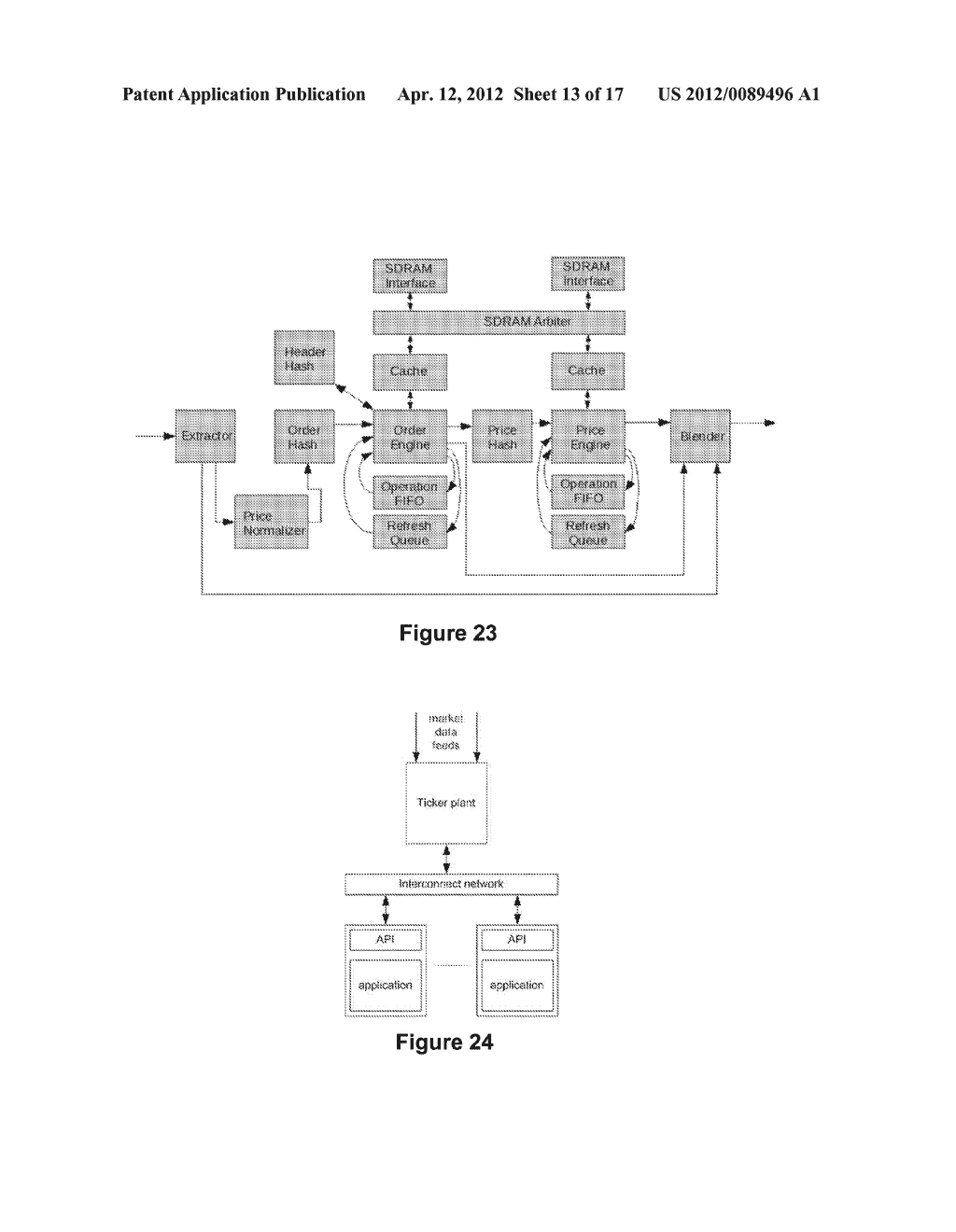 Method and Apparatus for High-Speed Processing of Financial Market Depth     Data - diagram, schematic, and image 14